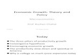 Economic Growth Theory and Policy