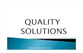 Quality Solutions Profile 1 Feb 2012