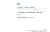 Health Inequalities in England Third Report of Session 2008–09