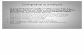 Competitors Analysis- Mkt. Itelligence