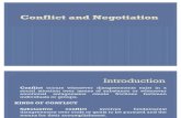 Presentation On Conflicts & Negociations