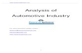 Analysis of Auto Industry