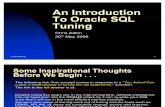 An Introduction to Oracle SQL Tuning