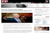 Soros China Has Better Functioning Government Than U.s-2010