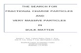 Martin L. Perl et al- The Search for Fractional Charge Particles and Very Massive Particles in Bulk Matter