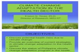 Climate Change Adaptation in Health