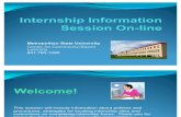 Internship Information Session Online