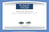 Race to the Top - Hawaii Report, Year 1: School Year 2010-2011