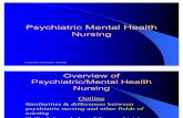Overview of Psychiatric Nursing