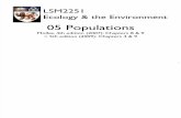 LSM2251-05 Populations I