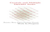 Brubaker, Bump, Chinta, Friedberg and Gunnells- Crystals and Multiple Dirichlet Series