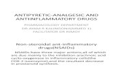 Antpyretic-Analgesic and Antinlammatory Drugs