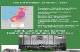 Land, Law and the Conflict - 1948 and the Changing Role of Law