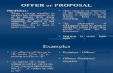 Lec 3 Offer or Proposal