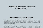 New Enhanced Text Editor