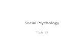 lecture 12 Social Psychology
