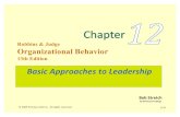 Basic Approach to Leadership Ch.12