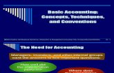 Basic Accounting Concepts, Techniques and Conventions