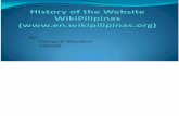 History of the Website as