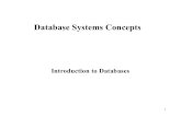 Introduction Databases