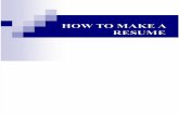 How to Make a Resume 2009-Fnsp