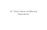 III Time Value of Money Operation