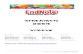 Introduction to EndNote Workbook