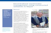Decentralised Waste Water Management Using Constructed Wetlands in Nepal