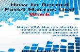 Record Excel Macros That Work