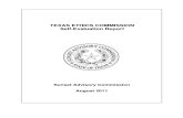 Texas Ethics Commission self-evaluation report