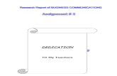 Assignment # 2 Business Communication
