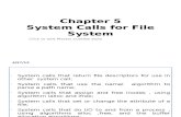 System Call for File System