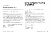 Programming Pearls - Self-Describing Data