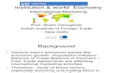 Int Marketing 2 - Institutions & World Economy