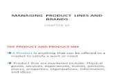 Managing Product Lines and Brands -10