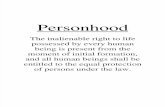 The Personhood Booklet