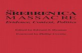 The Srebrenica Massacre Evidence Context Politics Edward S Herman Phillip Corwin