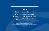 IBA International Principles on Conduct for the Legal Profession May 2011