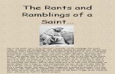 The Rants and Ramblings of a Saint...