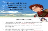 Role of Free Radicals in Health and Disease