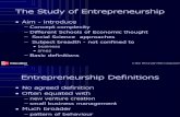 Ch.1 the Study of Entrepreneurship
