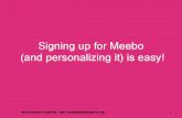 How to Sign up for a Meebo account