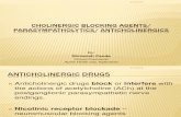 Cholinergic Blocking Agents