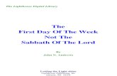 John N. Andrews - The First Day of the Week Not the Sabbath of the Lord