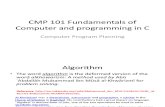 CMP 101 Set 12 Algorithm and Flowcharts