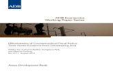 ADB - Effectiveness of Counter Cyclical Fiscal Policy - Time-Series Evidence From Developing Asia