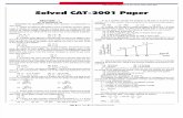 CAT 2001 Question Paper