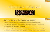 Choosing & Using Type