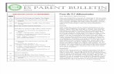 ES Parent Bulletin Vol#1 2011 Aug 12
