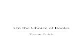 Carlyle Thomas on the Choice of Books